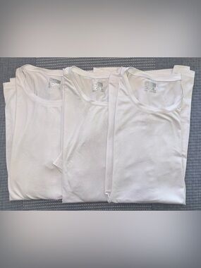 32 Degrees Men’s Short Sleeve T-Shirts - white (M) set of 3